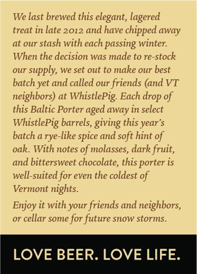 Harpoon & WhistlePig Team Up For Barrel-Aged Baltic Porter Harpoon & WhistlePig Team Up For Barrel-Aged Baltic Porter