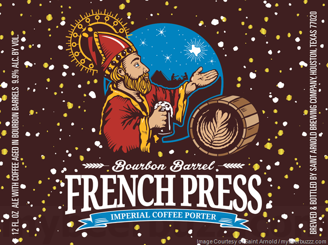 Saint Arnold Working On Bishop’s Barrel 25 & Bourbon French Press Saint Arnold Working On Bishop’s Barrel 25 & Bourbon French Press