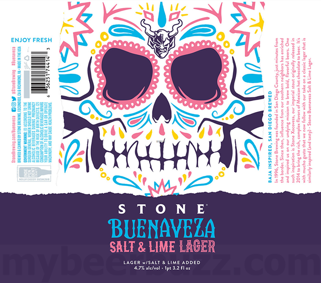 Stone Buenaveza Lager 19.2oz cans Stone Buenaveza Lager 19.2oz cans