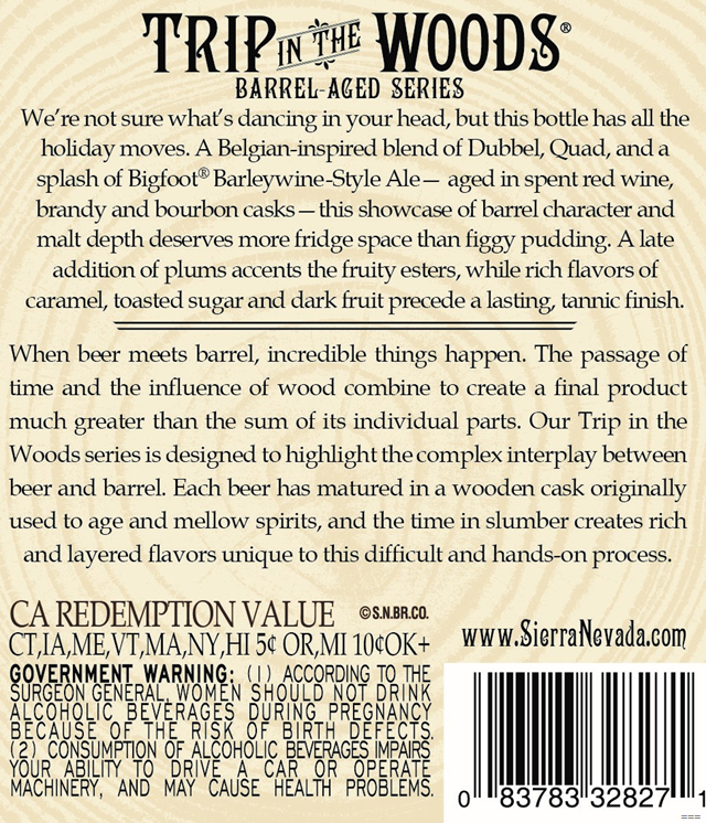 Sierra Nevada Visions Of Sugar Plums Coming To Trip In The Woods Sierra Nevada Visions Of Sugar Plums Coming To Trip In The Woods