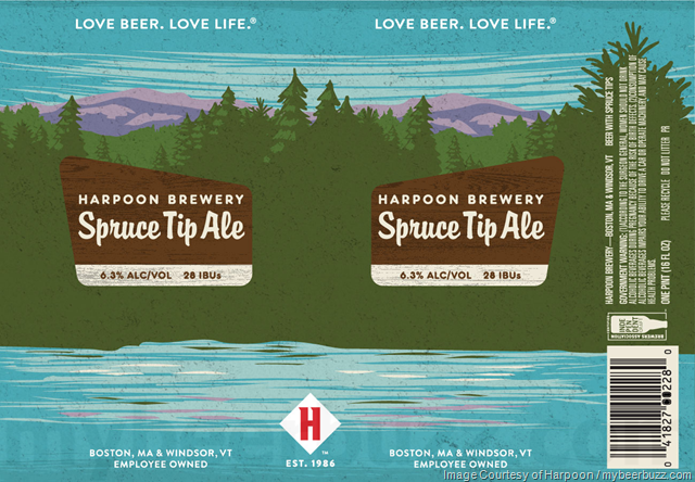 Harpoon Brewery Adding Spruce Tip Ale 16oz Cans Harpoon Brewery Adding Spruce Tip Ale 16oz Cans