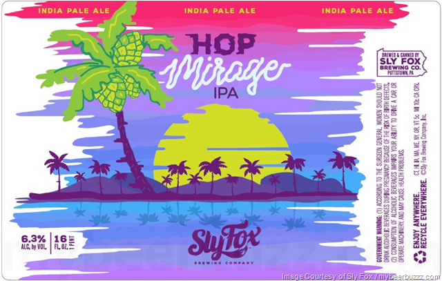 Sly Fox Adding Haze Whopper New England-Style IPA & Hop Mirage IPA Cans Sly Fox Adding Haze Whopper New England-Style IPA & Hop Mirage IPA Cans
