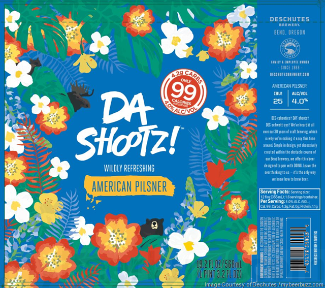 Deschutes Updating Da Shootz! With Calorie Info & Adding 19.2oz Cans Deschutes Updating Da Shootz! With Calorie Info & Adding 19.2oz Cans
