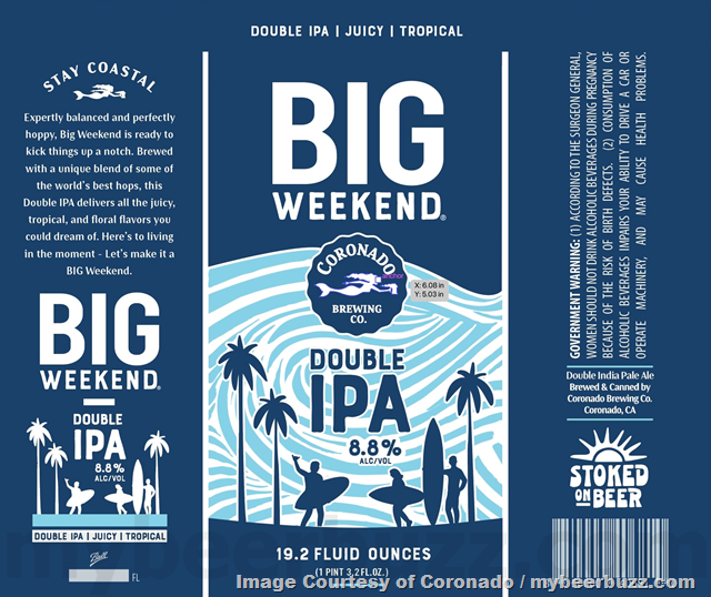 Coronado Adding Fossil Beach Hazy IPA, Big Weekend & Point Danger Hazy IPA Coronado Adding Fossil Beach Hazy IPA, Big Weekend & Point Danger Hazy IPA