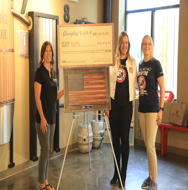 Yuengling Donates More Than $50K to Military Survivors - 6/26 Yuengling Donates More Than $50K to Military Survivors - 6/26