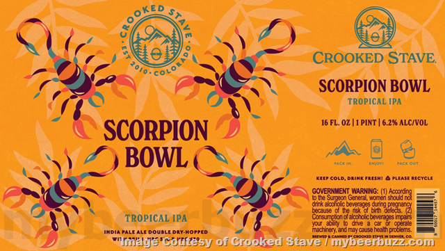 Crooked Stave Adding Mexican Lager & Scorpion Bowl Crooked Stave Adding Mexican Lager & Scorpion Bowl