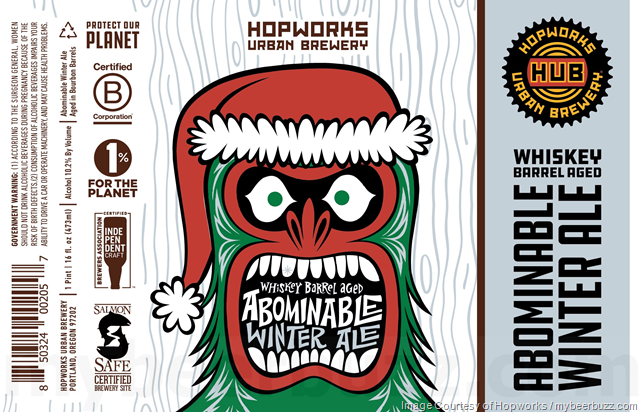 Hopworks Whiskey Barrel-Aged Abominable Winter Ale Hopworks Whiskey Barrel-Aged Abominable Winter Ale