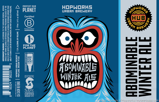 Hopworks Adding Blood Orange Ferocious Citrus IPA, 2019 Abominable Winter Ale, Powell IPA & Totally Chill Hazy IPA 16oz Cans Hopworks Adding Blood Orange Ferocious Citrus IPA, 2019 Abominable Winter Ale, Powell IPA & Totally Chill Hazy IPA 16oz Cans