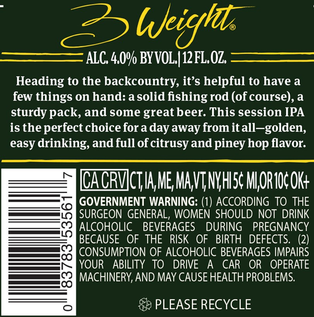 Sierra Nevada Updating 3 Weight Session IPA Sierra Nevada Updating 3 Weight Session IPA