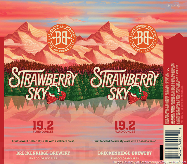 Breckenridge Brewery Maibock Lager, Apricot Lager & Raspberry Wit Coming To Mountain Series / Strawberry Sky Breckenridge Brewery Maibock Lager, Apricot Lager & Raspberry Wit Coming To Mountain Series / Strawberry Sky