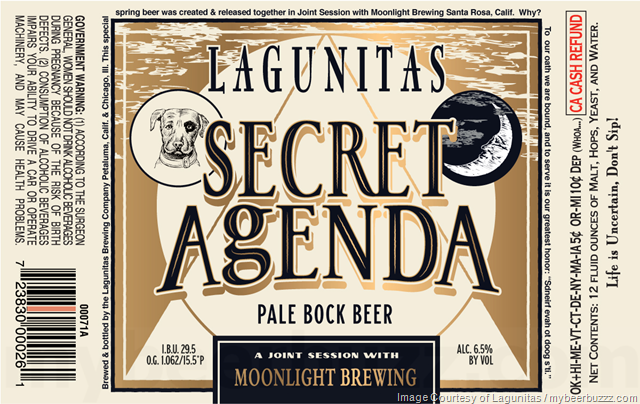 Lagunitas & Moonlight Collaborate On Secret Agenda Lagunitas & Moonlight Collaborate On Secret Agenda