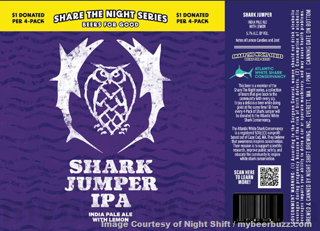 Night Shift Boston Proud IPA & Shark Jumper Coming To Share The Nights Series Night Shift Boston Proud IPA & Shark Jumper Coming To Share The Nights Series