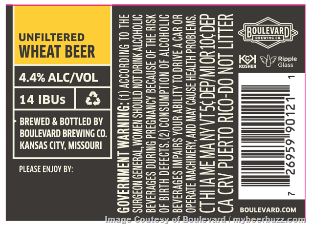 Boulevard Updating Unfiltered Wheat Boulevard Updating Unfiltered Wheat
