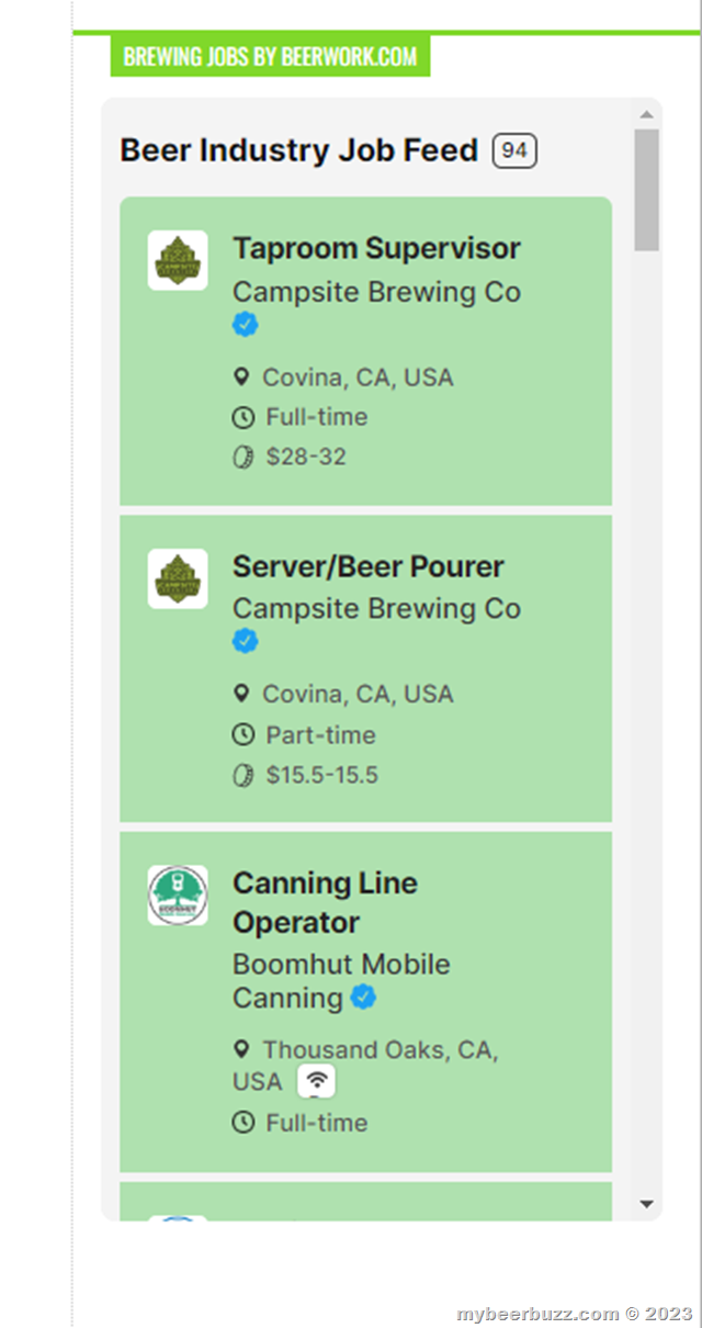 Beerwork.com & Mybeerbuzz.com Team Up To Highlight Open Jobs In The Beer Industry Beerwork.com & Mybeerbuzz.com Team Up To Highlight Open Jobs In The Beer Industry