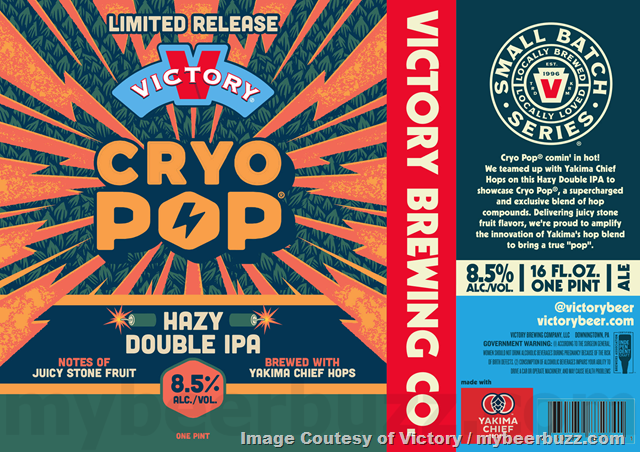 Victory Adding Full Saturation Double IPA & Cryo Pop Victory Adding Full Saturation Double IPA & Cryo Pop