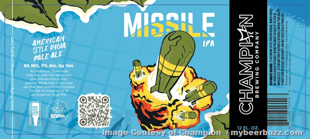 Champion Brewing Adding Shower Beer & Missile IPA Champion Brewing Adding Shower Beer & Missile IPA