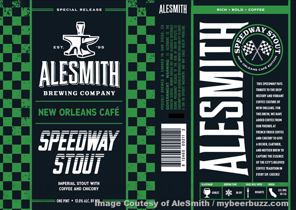 AleSmith Adding Czech Pilsner, New Orleans Café Speedway Stout & Mango Tepache Wheat Ale AleSmith Adding Czech Pilsner, New Orleans Café Speedway Stout & Mango Tepache Wheat Ale