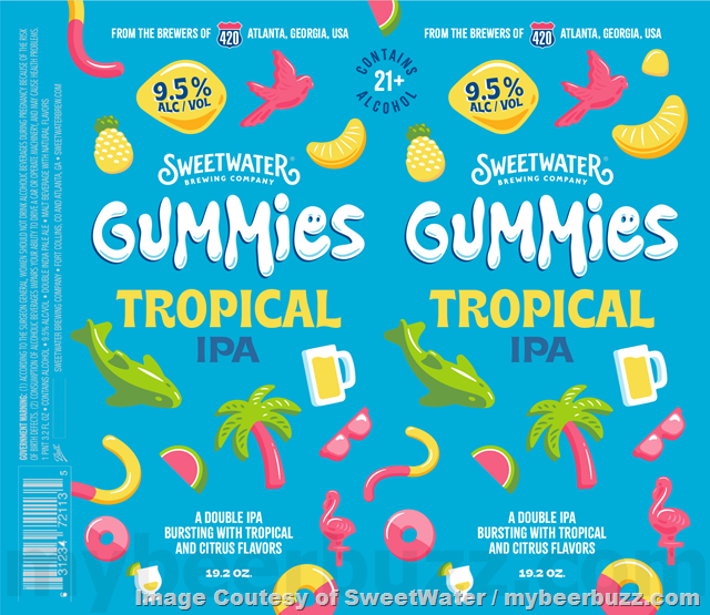 SweetWater Adding Gummies Tropical IIPA & Fruit Punch IIPA SweetWater Adding Gummies Tropical IIPA & Fruit Punch IIPA
