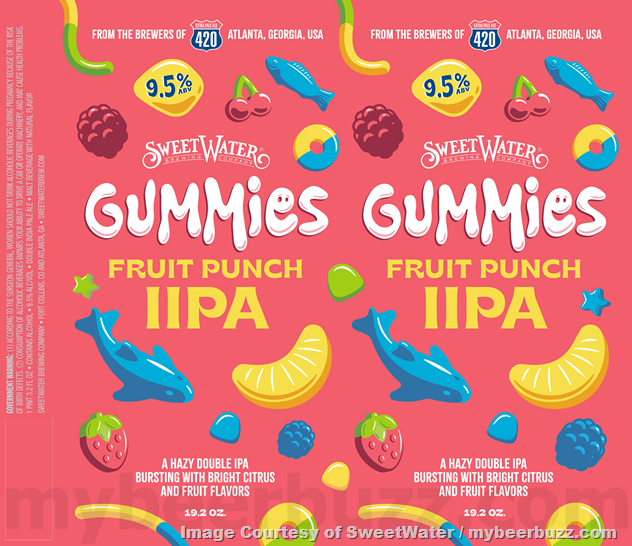 SweetWater Adding Gummies Tropical IIPA & Fruit Punch IIPA SweetWater Adding Gummies Tropical IIPA & Fruit Punch IIPA