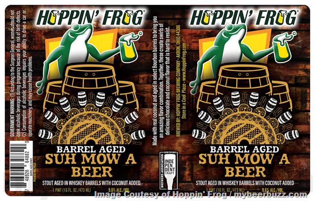 Hoppin’ Frog Adding Pear Hazelnut Turbo Shandy, Froggy’s Seventh Heaven, Barrel Aged Suh Mow A Beer & Lay’s Gold Top Ale Hoppin’ Frog Adding Pear Hazelnut Turbo Shandy, Froggy’s Seventh Heaven, Barrel Aged Suh Mow A Beer & Lay’s Gold Top Ale