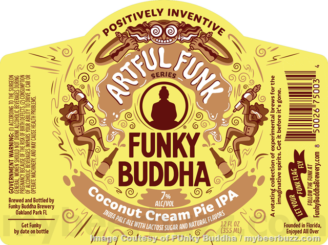 Funky Buddha Adding White Chocolate Macadamia Nut, Coconut Cream Pie IPA & Uncle Vucub Funky Buddha Adding White Chocolate Macadamia Nut, Coconut Cream Pie IPA & Uncle Vucub