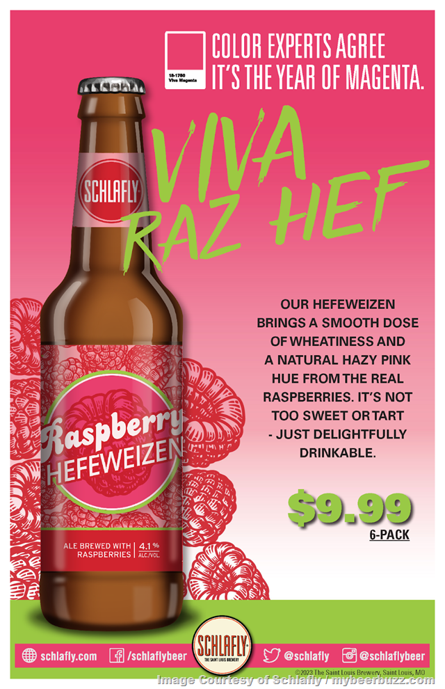 Schlafly's Seasonal Raspberry Hefeweizen Returns Schlafly's Seasonal Raspberry Hefeweizen Returns