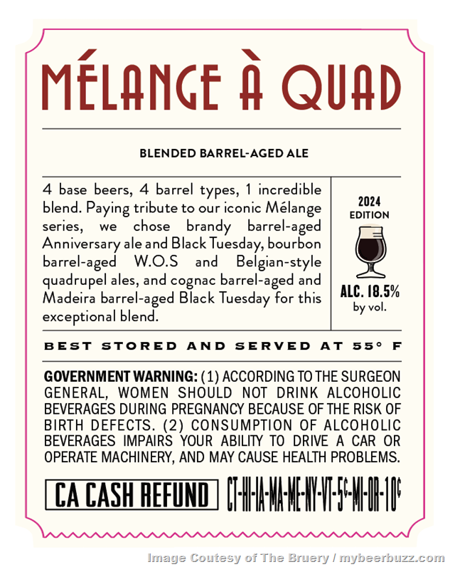 The Bruery Adding Mélange Á Quad The Bruery Adding Mélange Á Quad