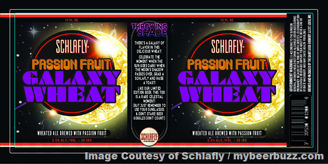 Schlafly Adding Eclipse IPA, Shadow Band Pils, Passion Fruit Galaxy Wheat & Totally Black Lager Schlafly Adding Eclipse IPA, Shadow Band Pils, Passion Fruit Galaxy Wheat & Totally Black Lager