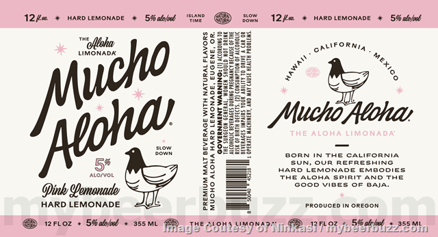 Ninkasi Adding Mucho Aloha Hard Lemonade: Original, Mango, Blueberry, Passionfruit, Peach, Pineapple, Pink Lemonade & Raspberry Ninkasi Adding Mucho Aloha Hard Lemonade: Original, Mango, Blueberry, Passionfruit, Peach, Pineapple, Pink Lemonade & Raspberry