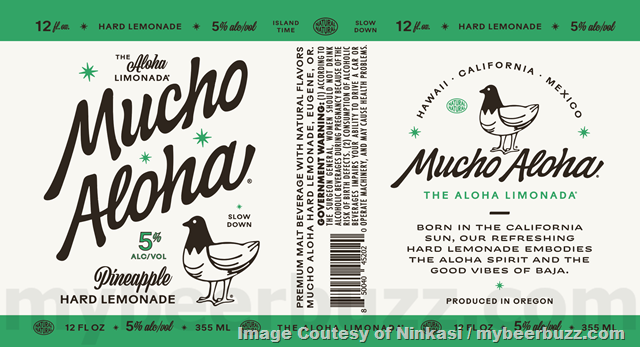 Ninkasi Adding Mucho Aloha Hard Lemonade: Original, Mango, Blueberry, Passionfruit, Peach, Pineapple & Raspberry Ninkasi Adding Mucho Aloha Hard Lemonade: Original, Mango, Blueberry, Passionfruit, Peach, Pineapple & Raspberry