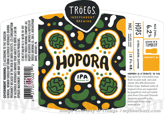 Tröegs Adding New Hopora IPA Tröegs Adding New Hopora IPA