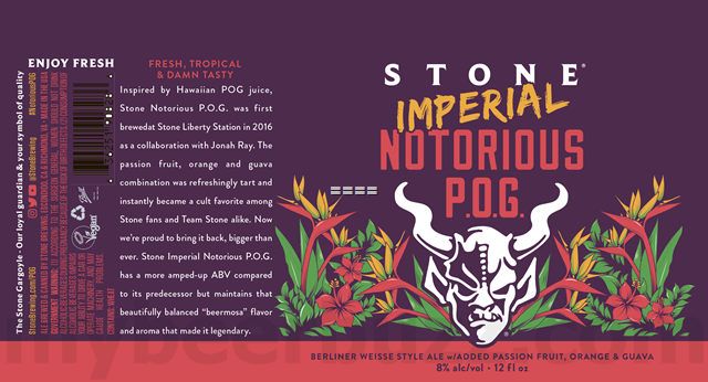 Stone Xocoveza & Imperial Notorious P.O.G. Returning In 2023 Stone Xocoveza & Imperial Notorious P.O.G. Returning In 2023