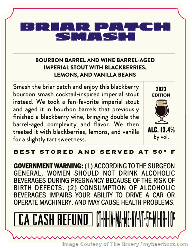 The Bruery Adding Briar Patch Smash The Bruery Adding Briar Patch Smash