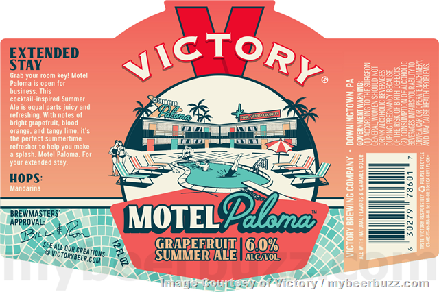 Victory Adding Motel Paloma Grapefruit Summer Ale Victory Adding Motel Paloma Grapefruit Summer Ale