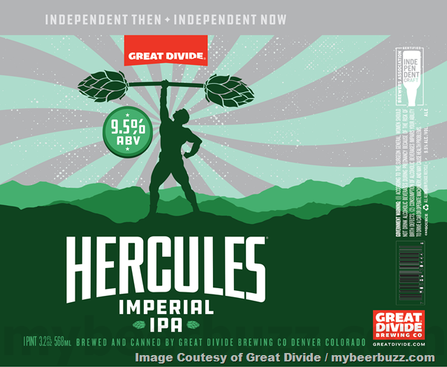 Great Divide Adding Hazy Hercules & Hercules 19.2oz Cans Great Divide Adding Hazy Hercules & Hercules 19.2oz Cans
