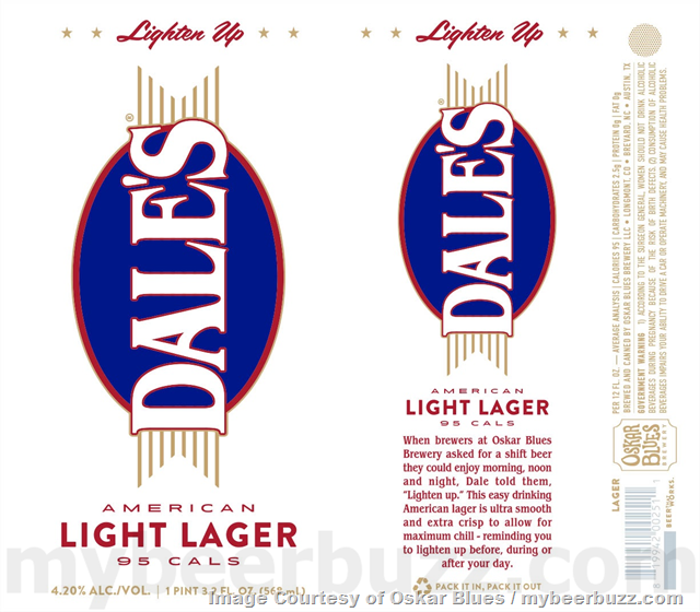 Oskar Blues Adding Dale’s American Light Lager Oskar Blues Adding Dale’s American Light Lager