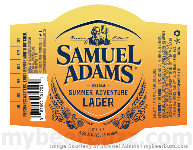 Samuel Adams Adding Summer Adventure Lager Samuel Adams Adding Summer Adventure Lager