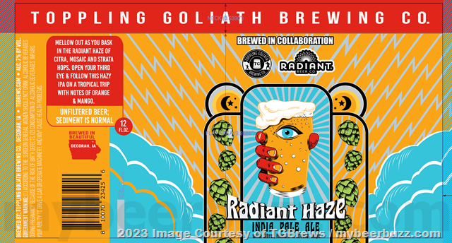 Toppling Goliath & Radiant Beer Collaborate On Radiant Haze Toppling Goliath & Radiant Beer Collaborate On Radiant Haze