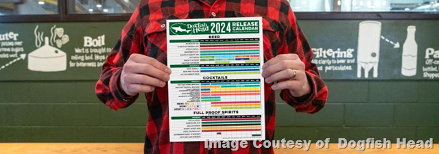 Dogfish Head Reveals 2024 Release Calendar Dogfish Head Reveals 2024 Release Calendar