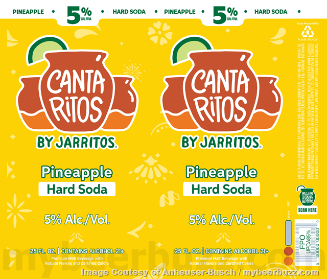 Anheuser-Busch Cantaritos By Jarritos Hard Soda 25oz Cans Anheuser-Busch Cantaritos By Jarritos Hard Soda 25oz Cans