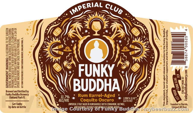 Funky Buddha Adding Tropical Floridian & Rum Barrel-Aged Coquito Oscuro Funky Buddha Adding Tropical Floridian & Rum Barrel-Aged Coquito Oscuro