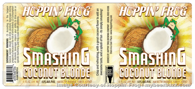Hoppin’ Frog Adding Pomegranate Turbo Shandy & Smashing Coconut Blonde Hoppin’ Frog Adding Pomegranate Turbo Shandy & Smashing Coconut Blonde