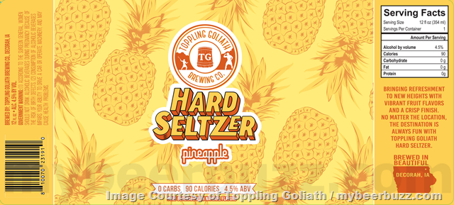 Toppling Goliath Adding Hard Seltzer – Mango, Strawberry & Pineapple Toppling Goliath Adding Hard Seltzer – Mango, Strawberry & Pineapple