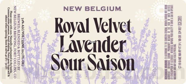 New Belgium Adding Royal Velvet Lavender Sour Saison New Belgium Adding Royal Velvet Lavender Sour Saison