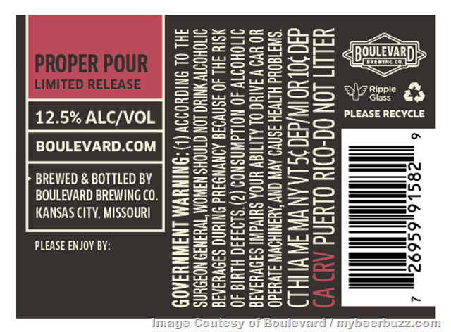 Boulevard Adding Proper Pour Limited Release 2023 Boulevard Adding Proper Pour Limited Release 2023