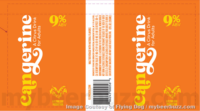Flying Dog Adding Cangerine Adult Citrus Drink Flying Dog Adding Cangerine Adult Citrus Drink