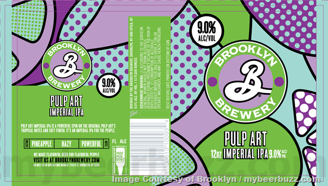 Brooklyn Brewery Adding Pulp Art Imperial IPA Brooklyn Brewery Adding Pulp Art Imperial IPA