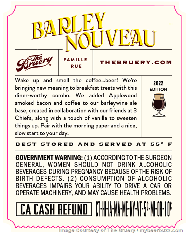 The Bruery Adding Barley Nouveau Barleywine The Bruery Adding Barley Nouveau Barleywine