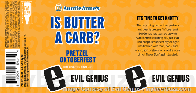 Auntie Anne's and Evil Genius Beer Company Release a Limited-Edition Oktoberfest Lager Auntie Anne's and Evil Genius Beer Company Release a Limited-Edition Oktoberfest Lager