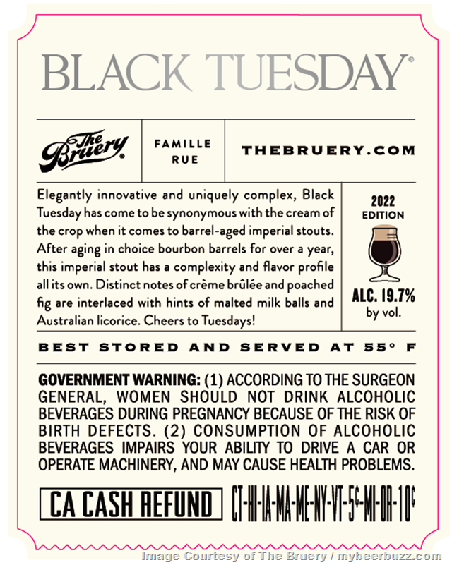 The Bruery Black Tuesday Returning For 2022 The Bruery Black Tuesday Returning For 2022
